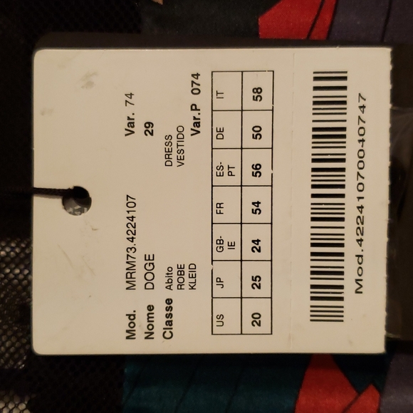 Marina Rinaldi Plus Size Dress U.S. 20 Multi-Colored Pattern - Picture 6 of 7